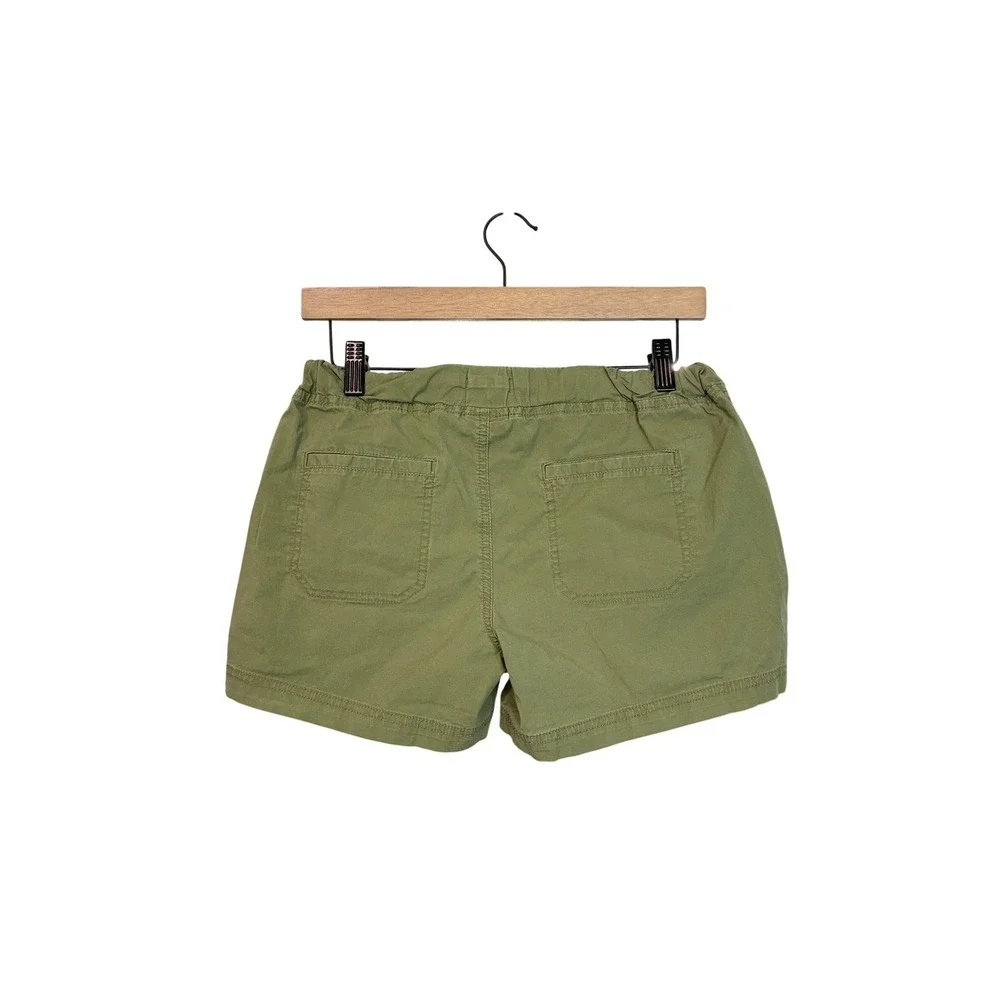 Merona Olive Green Utility Shorts XS Stretch Cotton Drawstring Waist Pockets - Picture 3 of 3